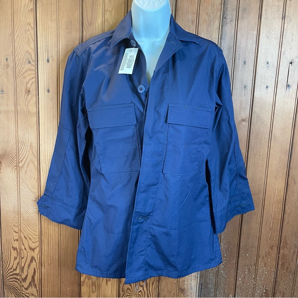 ⭐️US Coast Guard Shirt Size 35S Regular Blue Operational Dress Uniform USCG